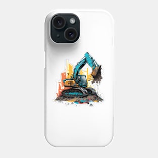 Excavator Graffiti Phone Case