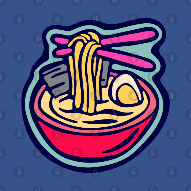 Ramen Noodles Bowl illustration by Cofefe Studio