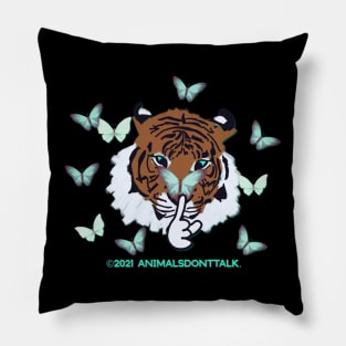 Tiger & Butterfly On Nose Pillow