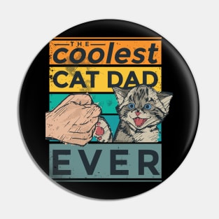 Coolest Cat Dad Pin