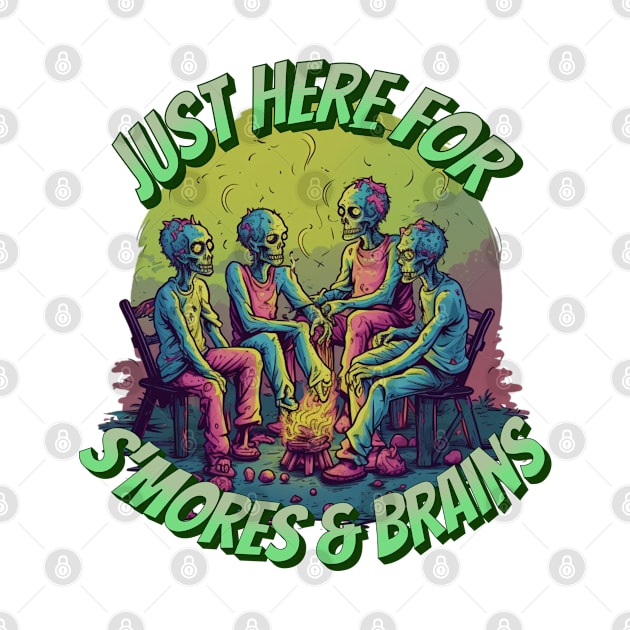 Zombies Camping for S'mores And Brains by ArtisticRaccoon