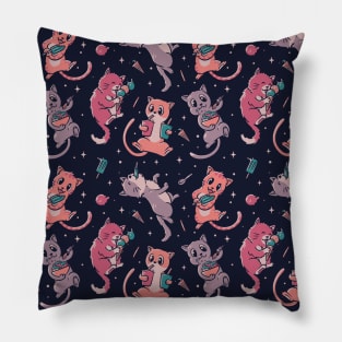 Pattern Ice Cream Cats by Tobe Fonseca Pillow