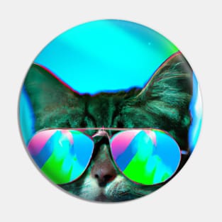 Cat with Sunglasses Pin