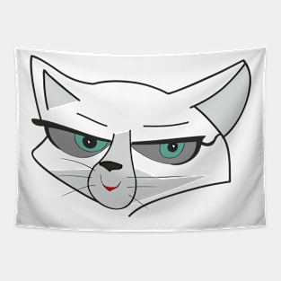 Funny cat face Tapestry