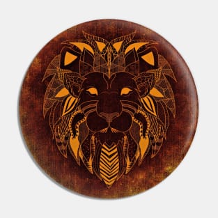 Geometric Lion Pin