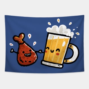 Wings and Beer Tapestry