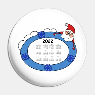 Calendar 2022 year. Planning design modern gift Pin