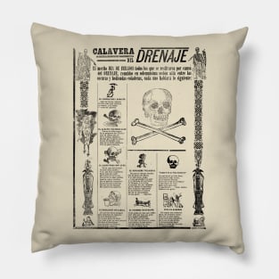 Calavera del drenaje Pillow