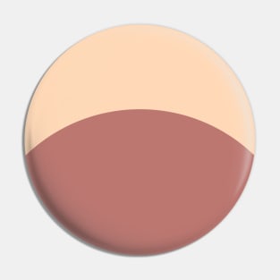 Minimal Cream and Terracotta Abstract Sunrise Pin