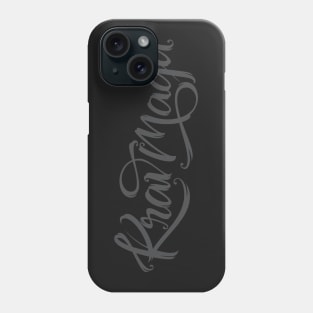 Krav Maga Dark Script Phone Case