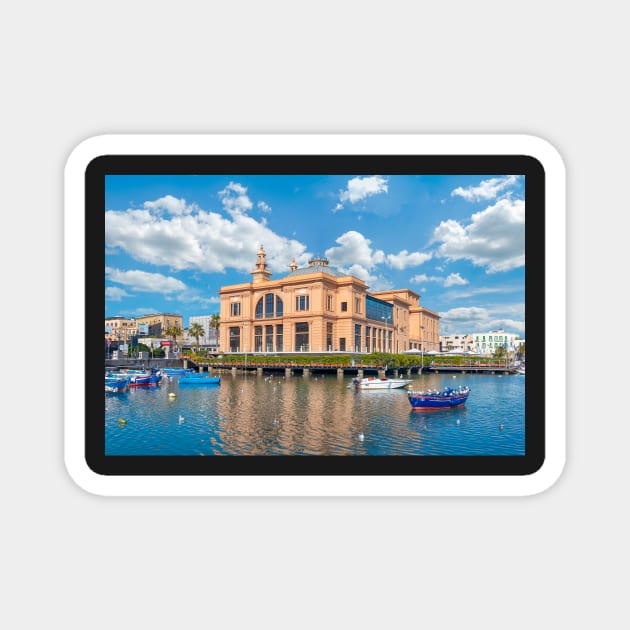 Teatro Margherita in Bari, Italy Magnet by mitzobs