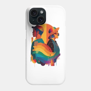 Love in Color: A Rainbow Romance Phone Case