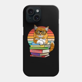 Maine Coon Cat Back To School Teacher's Pet Phone Case