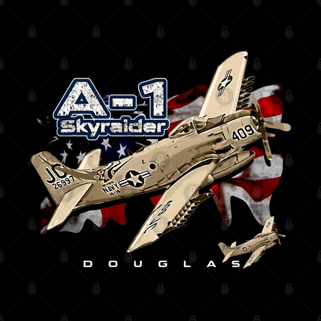 Douglas A-1 Skyraider Aircraft by aeroloversclothing