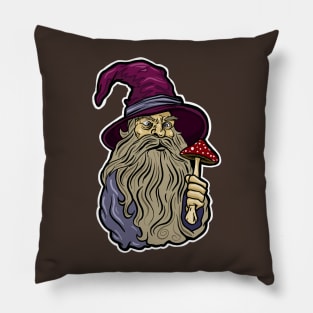 Mushroom wizard Pillow