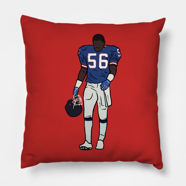 Lawrence Taylor Walk-Off Pillow by rattraptees