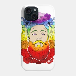 Bearded Floral Pride Phone Case