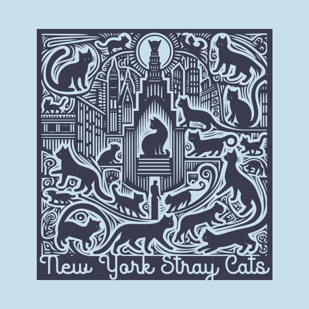 Stray cats in New York by Ken Savana