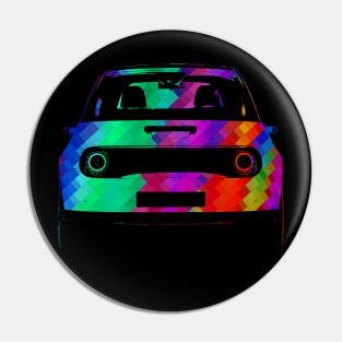 E vehicle e car colourful design Pin