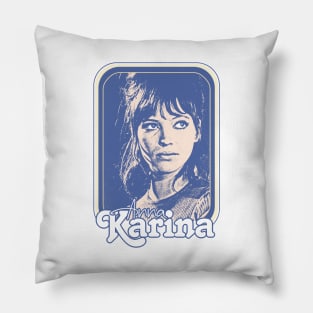 Anna Karina // Retro Original Nouvelle Vague Fan Design Pillow