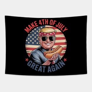 Trump Make 4th Of July Great Again Tapestry