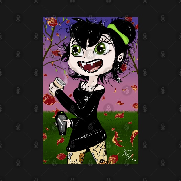 Adorable Little Gothic Vampire Crafter Witch by OCDVampire