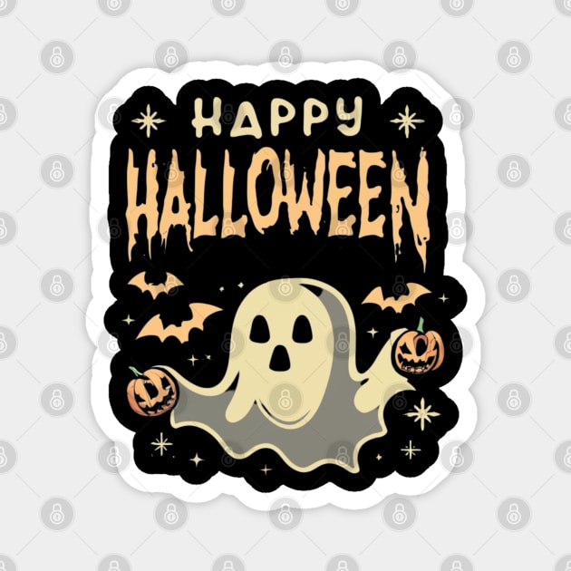 Happy Halloween Ghost Spirit Magnet by Afternoon Leisure