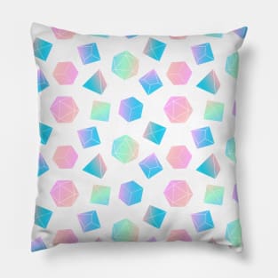 Kawaii Pastel Dice Print Pillow