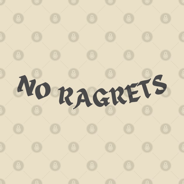 No Regrets Internet Funny Meme Design by Flourescent Flamingo