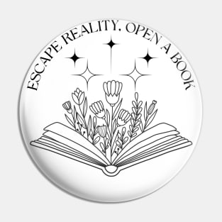 Escape Reality Open a Book Pin