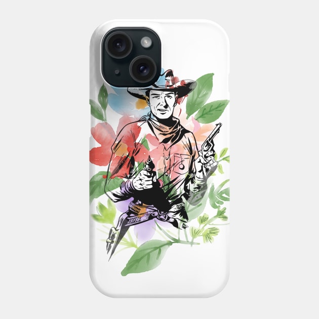 Cowboy and Bouquet Phone Case by RK Holliday Store