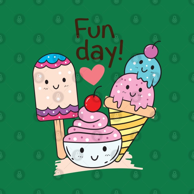 ice cream fun day by Mako Design 