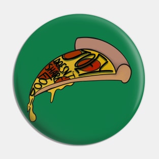 Joey loves pizza - green Pin