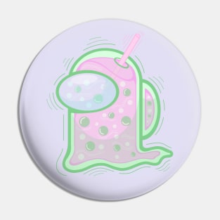 ghost bubble tea Pin