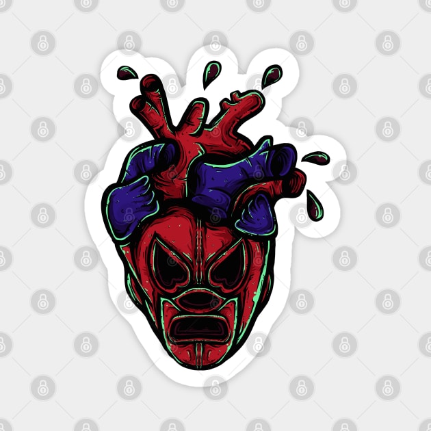 LUCHA HEART Magnet by ofthedead209