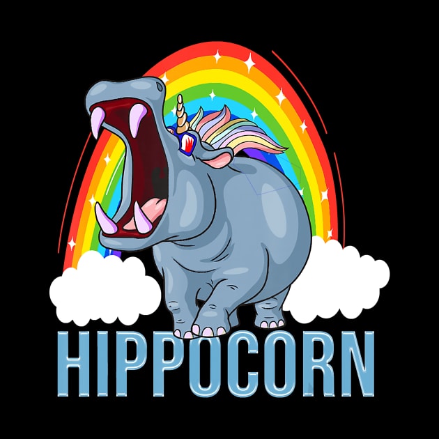 Funny Unicorn Hippo Hippocorn by eldridgejacqueline