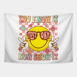 You Know It Now Show It, Retro Test Day, Groovy Test Day, Testing Day Teacher Tapestry