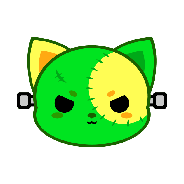 Cute Frankenstein Cat by alien3287