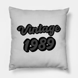 Vintage Retro 1989 Pillow