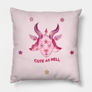 Cute Baphomet cute as hell Straberry Pillow