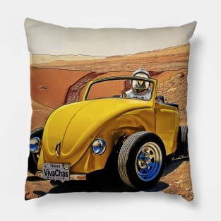 VivaChas and JuJuni Cruising Mars Pillow