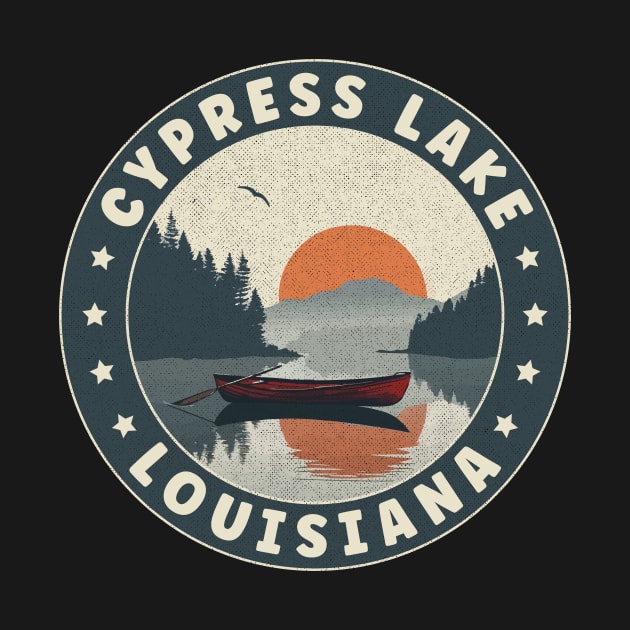 Cypress Lake Louisiana Sunset by turtlestart