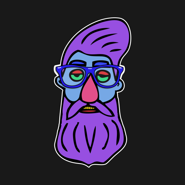 Hipster Head #6 by headrubble