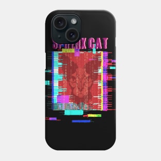 Sphynx Cat In The Matrix. Pharaonic Cat Phone Case