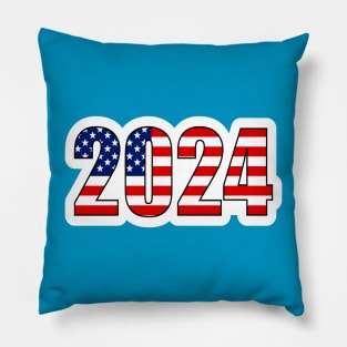 2024 American Flag Colors, Pillow