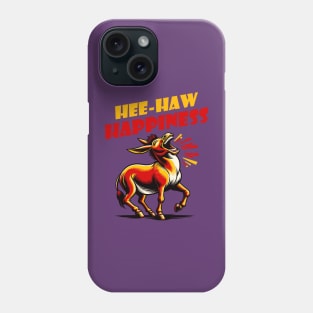 Crazy laughing donkey Phone Case