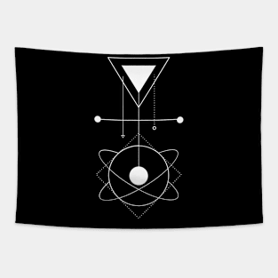 Geometric Linear Circle Triangle Tapestry