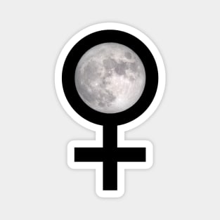 Feminist Moon Celestial Design - Moon in Female Sign Magnet