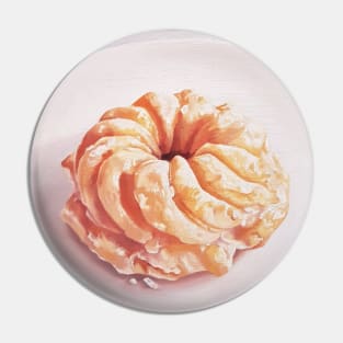 Honey Cruller 2 - donut painting Pin