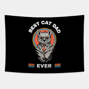 Best Cat Dad Ever Tapestry